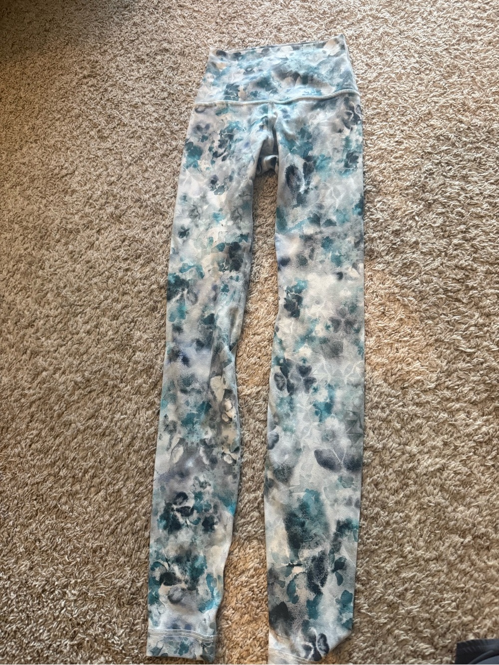 Lululemon align Women's High-Waist Printed Active Leggings - Teal Floral